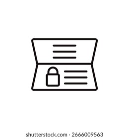 confidential document icon collection .design style with background
