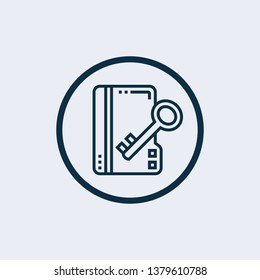 Confidential documents line icon, vector illustration. Confidential documents linear concept sign.