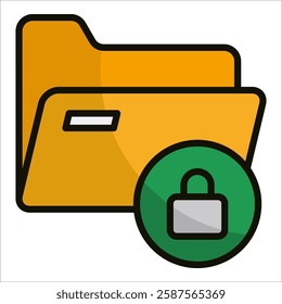 Confidential File Icon Element For Design