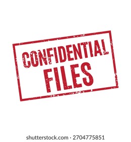 Confidential Files Stamp Vector Design