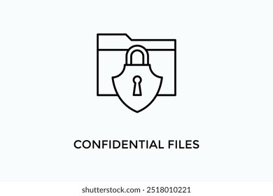 Confidential Files Vector Icon Or Logo Illustration