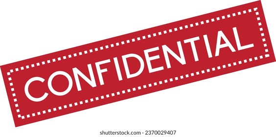 Confidential grunge rubber stamp vector art illustration