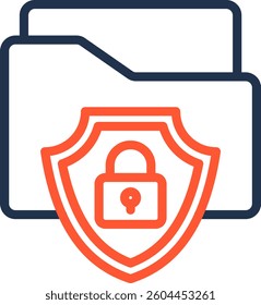 Confidential Icon Color Line Vector Illustration