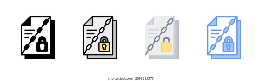 Confidential Icon Element For Design