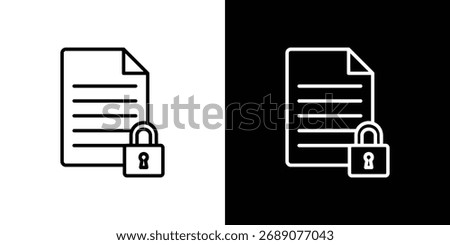 Confidential icon Illustration. Vector Graphic. EPS 10