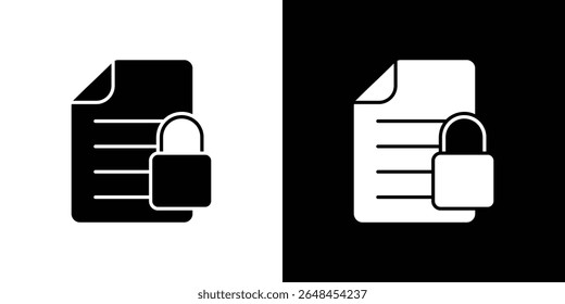 Confidential icon symbol collection. Flat vector stock illustration.