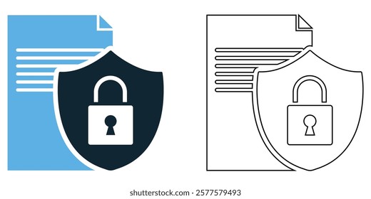 confidential icon vector, security, privacy, and restricted access. Perfect for legal, business, and security-related themes