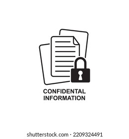 confidential information icon , security icon