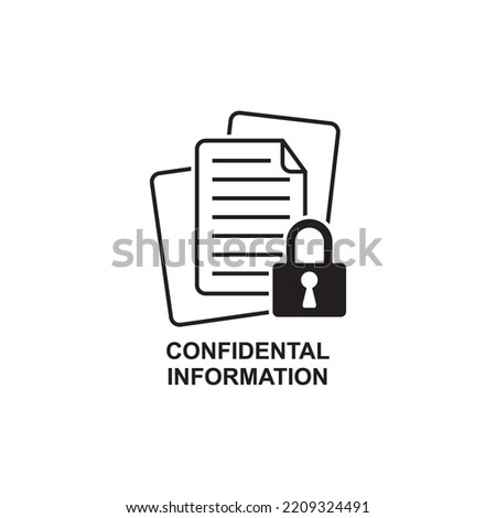 confidential information icon , security icon
