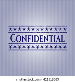 Confidencial con textura jean