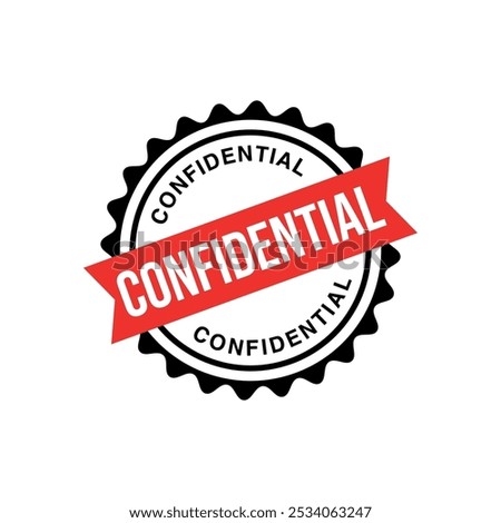 Confidential Letter Rubber Stamp Template