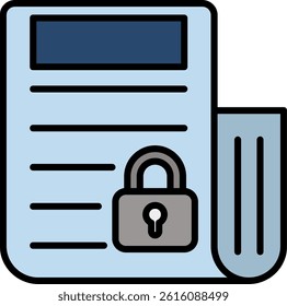 Confidential Line Vector Icon Design
