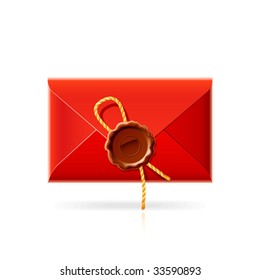 Confidential mail. Vector icon.
