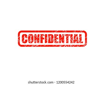 Confidential red stamp 