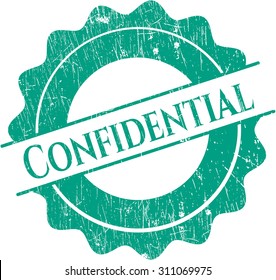 Sello de caucho confidencial