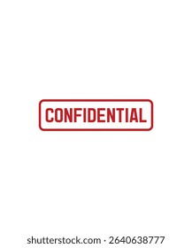 Confidential Rubber stamp design vector