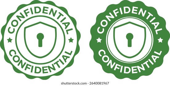 Confidential Rubber Stamp – Top Secret Grunge Seal, Badge, Icon Vector Illustration