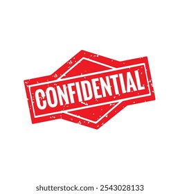 Confidential Rubber stamp vector design. Rubber Stamp Illustration - Vector