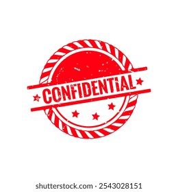 Confidencial Design de vetor de carimbo. Ilustração de carimbo - Vetor