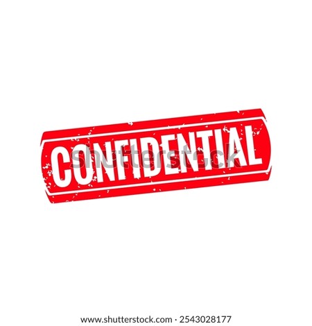 Confidential Rubber stamp vector design. Rubber Stamp Illustration - Vector