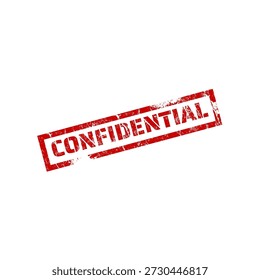 Confidencial - carimbo - ilustração vetorial