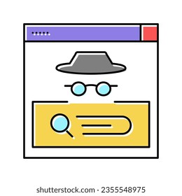 confidential security system color icon vector. confidential security system sign. isolated symbol illustration
