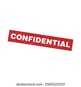 confidential stamp grunge icon vector template