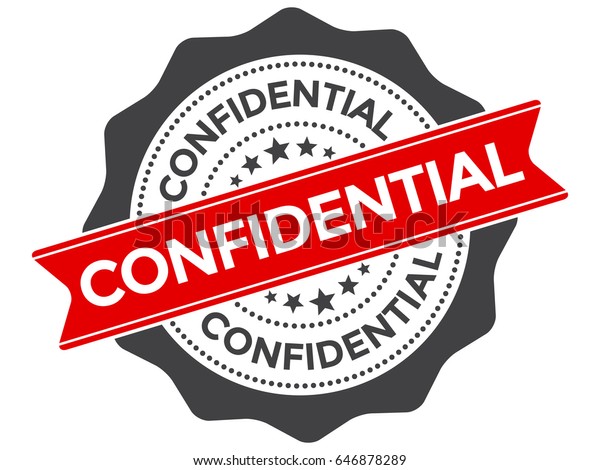 Confidential Stamp Vector Confidential Seal Badge Stock Vector (Royalty ...