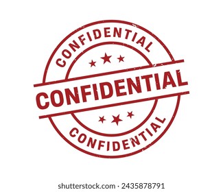 Confidential Stamp,Confidential Grunge Round Sign