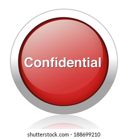 confidential top secret classified private information  button 