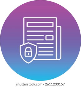 Confidential vector icon. Can be used for printing, mobile and web applications.