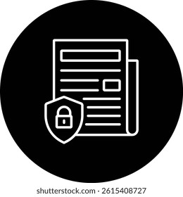 Confidential vector icon. Can be used for printing, mobile and web applications.