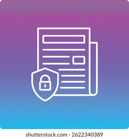 Icono de Vector confidencial. Se puede utilizar para aplicaciones de impresión, móviles y de Web.