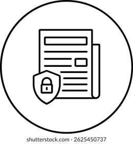 Icono de Vector confidencial. Se puede utilizar para aplicaciones de impresión, móviles y de Web.