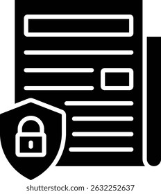 Confidential vector icon. Can be used for printing, mobile and web applications.