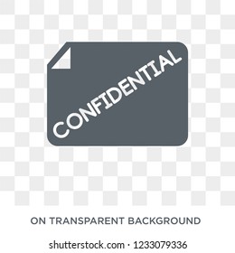 Confidentiality agreement icon. Confidentiality agreement design concept from Time managemnet collection. Simple element vector illustration on transparent background.