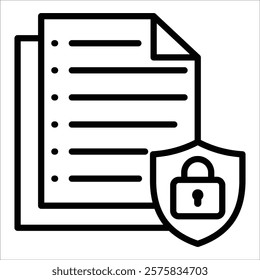 Confidentiality Icon Element For Design