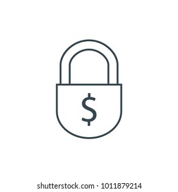 confidentiality icon, security line icon