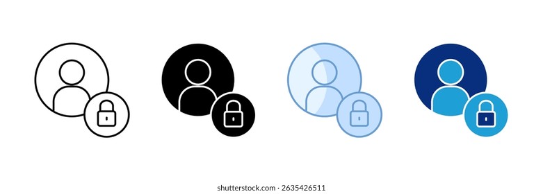 Confidentiality Icon Set Multiple Style Collection