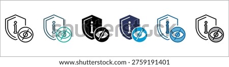 Confidentiality Icon Single Pack Multistyle