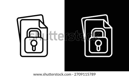 confidentiality Two-tone version in black and white background