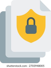 Diseño de Vector de confidencialidad en estilo moderno, privacidad del paciente y concepto de protección de prueba de VIH, ilustración de atención médica segura. Icono plano