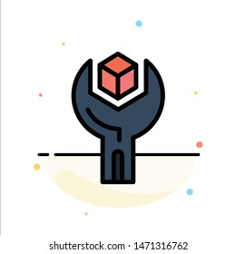 Config, Develop, Product, Sdk, Service Abstract Flat Color Icon Template. Vector Icon Template background