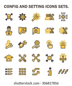 Config and setting icons sets.