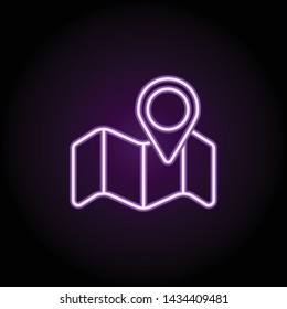 config sign neon icon. Elements of web set. Simple icon for websites, web design, mobile app, info graphics