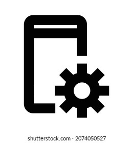 Configuration Bold Outline Vector icons that can easily modify

