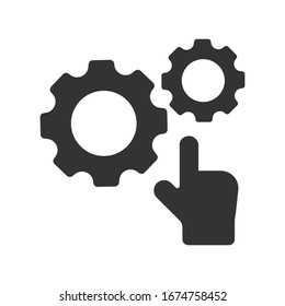 Configuration, customize icon. Engineering Service vector