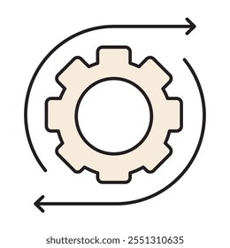 Configuraciones de datos de configuración Icono aislado