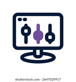 configuration duotone icon. Sleek and modern vector icon for websites, mobile apps, marketing materials, and corporate design. Fully scalable and ready to use.