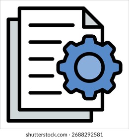Elemento De Icono De Archivo De Configuración Para Diseño